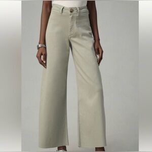 Maeve “Ettie” high-rise cropped wide leg jeans